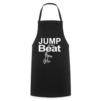Jump to the Beat - Cooking Apron - black - Front - AI Model Male 185 dark (185cm)