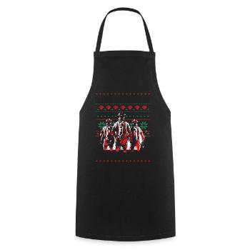 Tapferkeit im Schein der Weihnachtslichter - Brand - Kochschürze - Schwarz - Vorne - AI Model Male 185 dark (185cm)