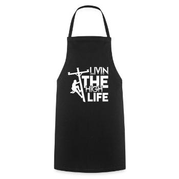 Lineman Lineman Livin The High Life - Cooking Apron - black - Front - AI Model Male 185 dark (185cm)