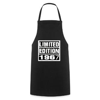 Edition Limitée 1967 Anniversaire 1967 Vintage Rétro - Tablier de cuisine - noir - Devant - AI Model Male 185 dark (185cm)