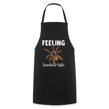 Feeling Tarantula-tastic Tarantula Owner Pet - Cooking Apron - black - Front - AI Model Male 185 dark (185cm)