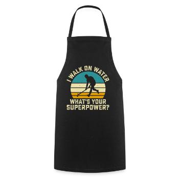 Hockey - Cooking Apron - black - Front - AI Model Male 185 dark (185cm)