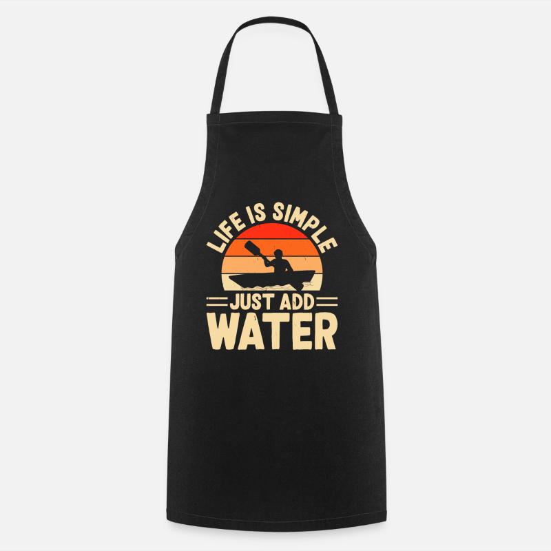Kayak Kayaker Kayaker - Cooking Apron - black