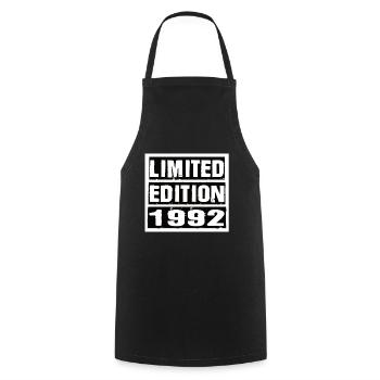 Limited Edition 1992 Geburtstag 1992 Vintage Retro - Kochschürze - Schwarz - Vorne - AI Model Male 185 dark (185cm)