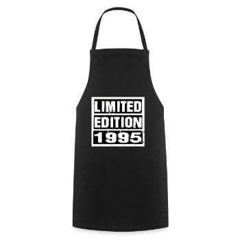 Edition Limitée 1995 Anniversaire 1995 Vintage Rétro - Tablier de cuisine - noir - Devant - AI Model Male 185 dark (185cm)