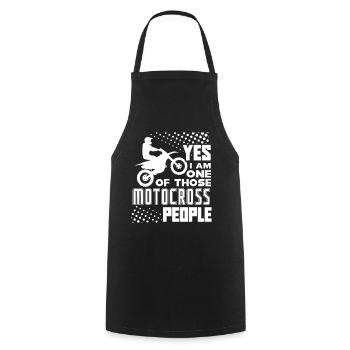 Motocross I Am One Of Those Motocross People - Cooking Apron - black - Front - AI Model Male 185 dark (185cm)