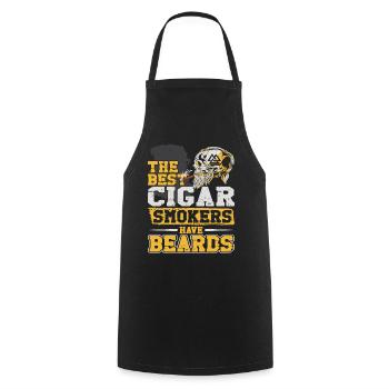 Beard Lover Bearded Man Cigar The - Kochschürze - Schwarz - Vorne - AI Model Male 185 dark (185cm)
