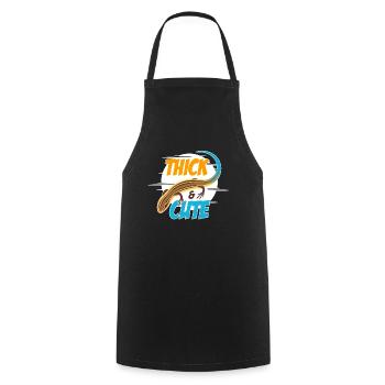 Skinks Thick And Cute Blue Tongue Reptile Owner - Cooking Apron - black - Front - AI Model Male 185 dark (185cm)