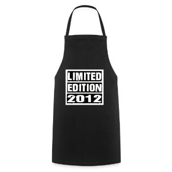 Limited Edition 2012 Birthday 2012 Vintage Retro - Cooking Apron - black - Front - AI Model Male 185 dark (185cm)