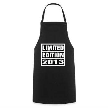 Limited Edition 2013 Birthday 2013 Vintage Retro - Cooking Apron - black - Front - AI Model Male 185 dark (185cm)