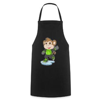 Patins à glace Monkey - Tablier de cuisine - noir - Devant - AI Model Male 185 dark (185cm)