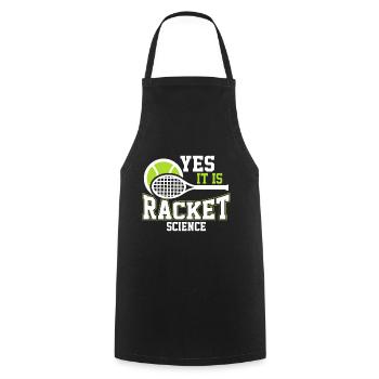 Oui, c’est Racket Science - Tablier de cuisine - noir - Devant - AI Model Male 185 dark (185cm)