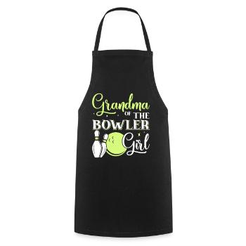 The grandmother of the bowler girl - Cooking Apron - black - Front - AI Model Male 185 dark (185cm)