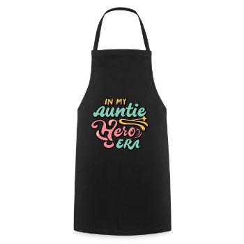 In the era of my aunt's baby announcement - Cooking Apron - black - Front - AI Model Male 185 dark (185cm)