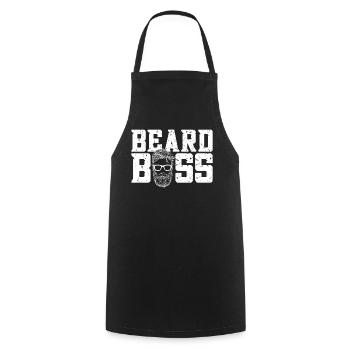 Beard Lover Bearded Man Bear - Cooking Apron - black - Front - AI Model Male 185 dark (185cm)