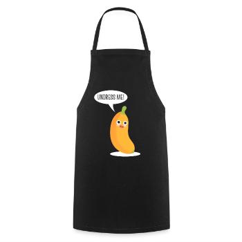 Undress Me Banane - Kochschürze - Schwarz - Vorne - AI Model Male 185 dark (185cm)
