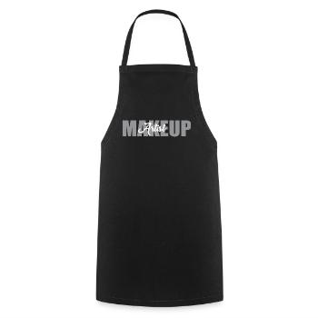Makeup Artist Typesetting Design - Cooking Apron - black - Front - AI Model Male 185 dark (185cm)