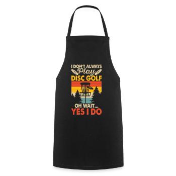 Discgolf Disc Golf - Cooking Apron - black - Front - AI Model Male 185 dark (185cm)