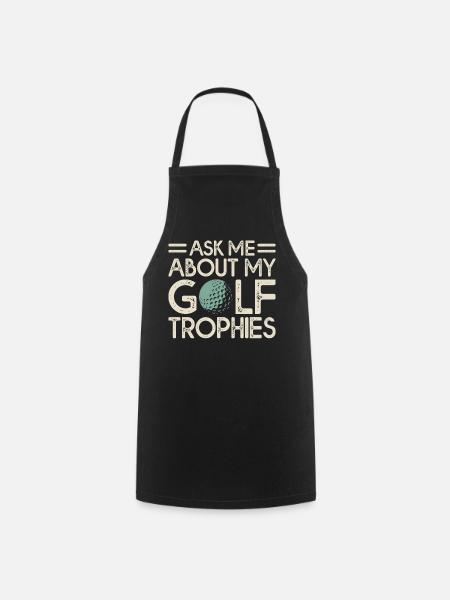 Golf Golfer - Kochschürze - Schwarz
