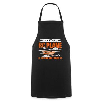 Mon avion RC appelle et je dois aller Modèle - Tablier de cuisine - noir - Devant - AI Model Male 185 dark (185cm)