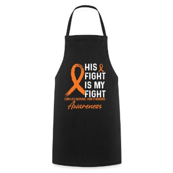 His fight against Crps Awareness Month - Cooking Apron - black - Front - AI Model Male 185 dark (185cm)