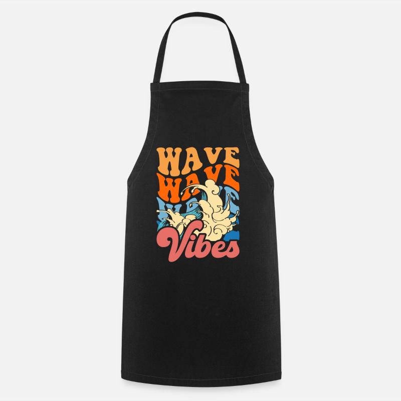 Surfer Surf - Tablier de cuisine - noir