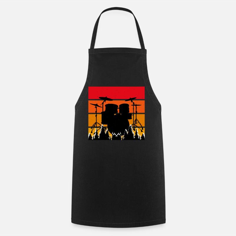 Batterie Batteur Batteur - Tablier de cuisine - noir