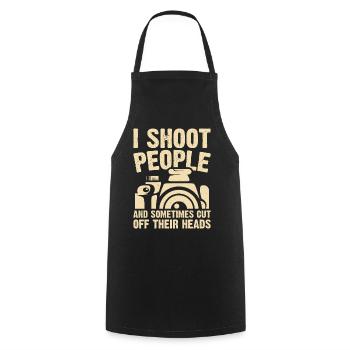 Photographer - Cooking Apron - black - Front - AI Model Male 185 dark (185cm)