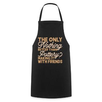 Poterie Poterie Poterie - Tablier de cuisine - noir - Devant - AI Model Male 185 dark (185cm)