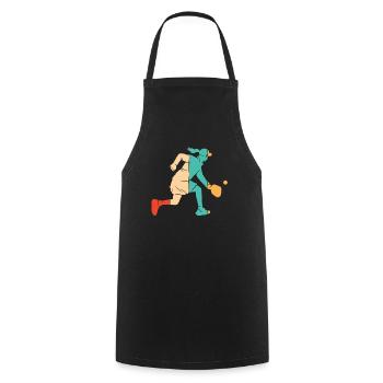 Retro Pickleball Professional Pickleball Fan Pickleball - Cooking Apron - black - Front - AI Model Male 185 dark (185cm)