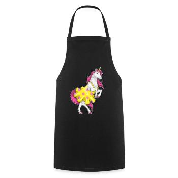 Einhorn Polka Dots Kleid - Kochschürze - Schwarz - Vorne - AI Model Male 185 dark (185cm)