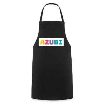 Azubi Tshirt coloured - Kochschürze - Schwarz - Vorne - AI Model Male 185 dark (185cm)