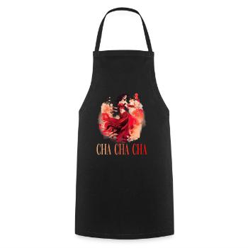 Cha Cha Cha Tanz Kubanischer Tanz Kuba Urlaub - Kochschürze - Schwarz - Vorne - AI Model Male 185 dark (185cm)