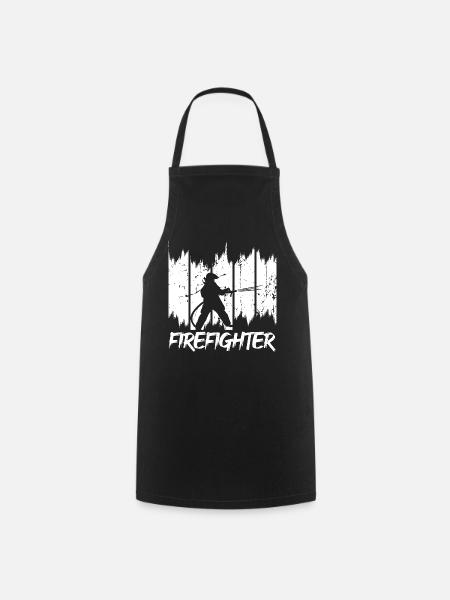 Feuerwehrmänner - Kochschürze - Schwarz