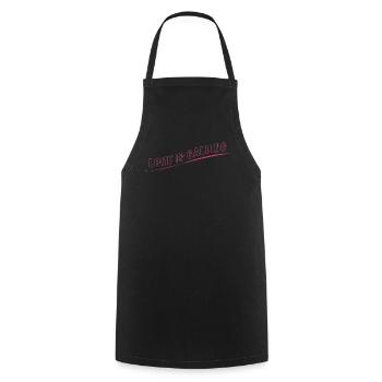 Love is Calling - Cooking Apron - black - Front - AI Model Male 185 dark (185cm)