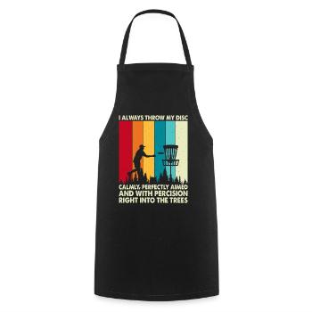 Discgolf Disc Golf - Cooking Apron - black - Front - AI Model Male 185 dark (185cm)