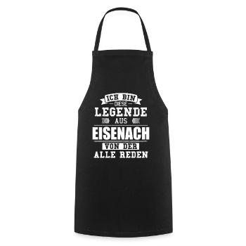 Stadt Eisenach Deutschland Legende Spruch - Kochschürze - Schwarz - Vorne - AI Model Male 185 dark (185cm)