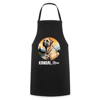 Hund Kangal - Kochschürze - Schwarz - Vorne - AI Model Male 185 dark (185cm)