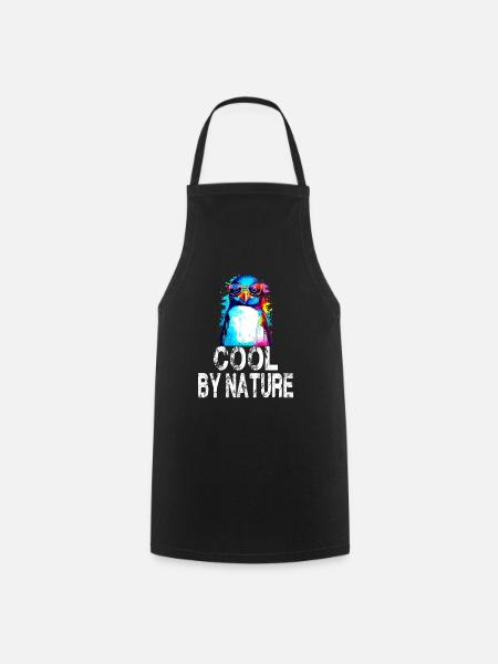 Pinguin Cool By Nature für Pinguin Fan - Kochschürze - Schwarz