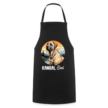 Hund Kangal - Kochschürze - Schwarz - Vorne - AI Model Male 185 dark (185cm)