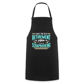 Scrapbooking I Have The Best Retirement Papercraft - Cooking Apron - black - Front - AI Model Male 185 dark (185cm)
