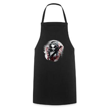 Cello player, cellist-musician, collo music - Cooking Apron - black - Front - AI Model Male 185 dark (185cm)