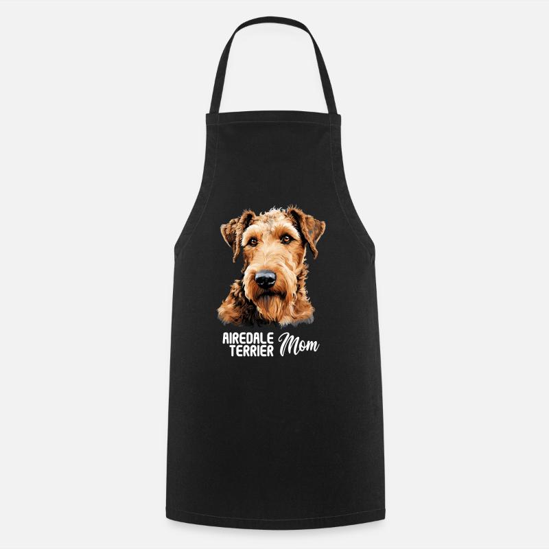 Chien Airedale Terrier - Tablier de cuisine - noir