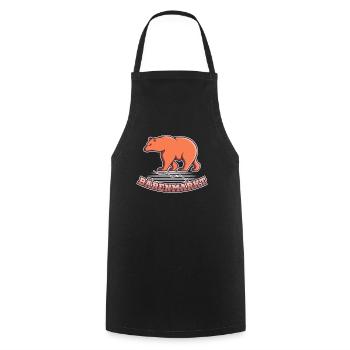 Bear Market Trader Stock Market Stock Market - Cooking Apron - black - Front - AI Model Male 185 dark (185cm)
