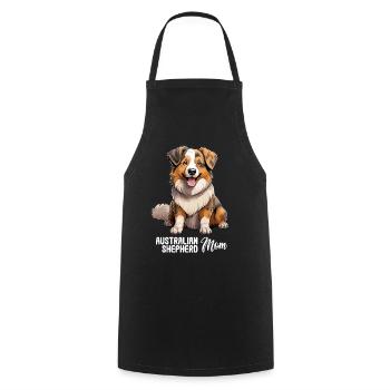 Hund Australian Shepherd - Kochschürze - Schwarz - Vorne - AI Model Male 185 dark (185cm)