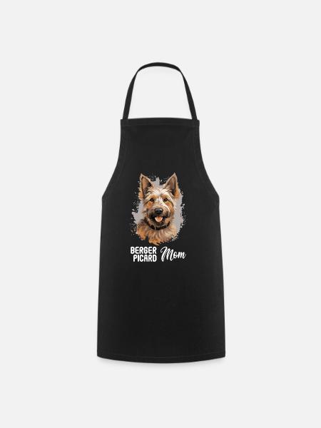 Dog Berger Picard - Cooking Apron - black