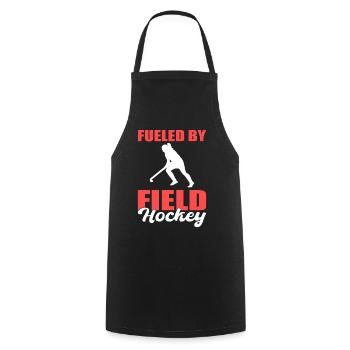 Fueled By Field Hockey Hockey Spieler - Kochschürze - Schwarz - Vorne - AI Model Male 185 dark (185cm)