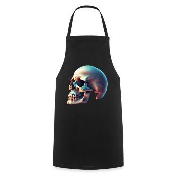 Printflow Skull Halloween - Kochschürze - Schwarz - Vorne - AI Model Male 185 dark (185cm)