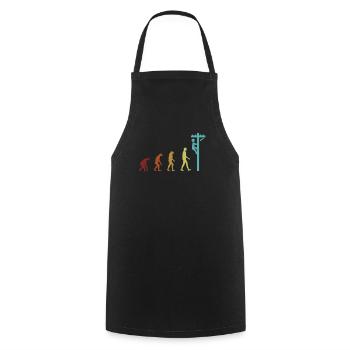Electrician Evolution Electronics Technician Electrician - Cooking Apron - black - Front - AI Model Male 185 dark (185cm)