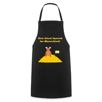 mouse on the moon Funny Sci Fi Fantasy Art - Cooking Apron - black - Front - AI Model Male 185 dark (185cm)